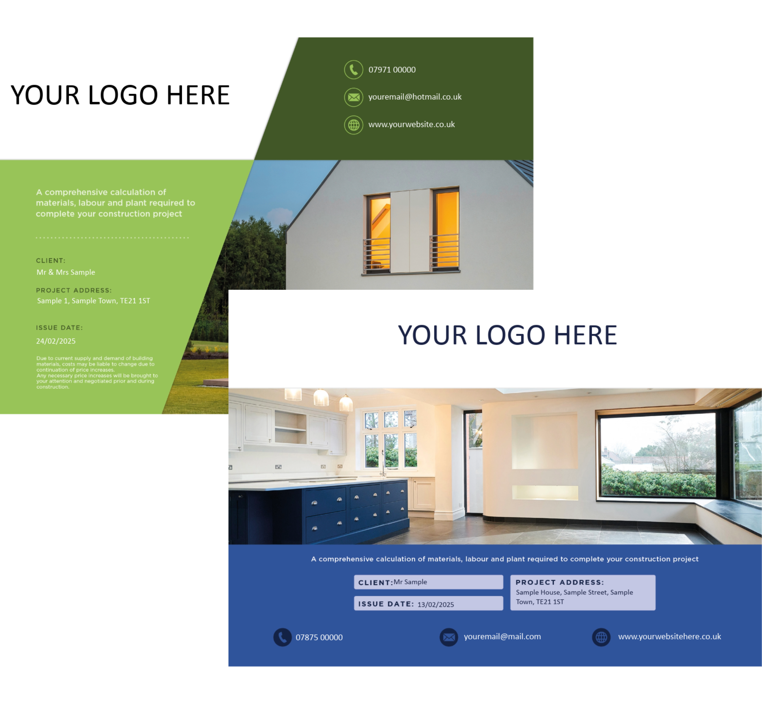 bespoke estimating reports
